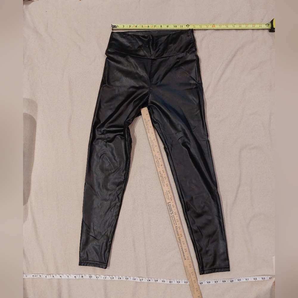 Faux Leather Black Leggings